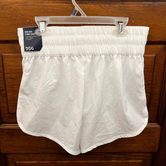 NWT DSG High-Rise Stride Shorts White Built-In Brief 3” Inseam Running Size XS - Picture 4 of 9